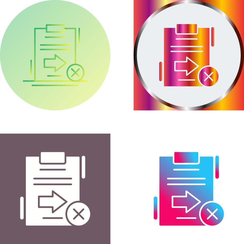 Send Failed Icon Design vector