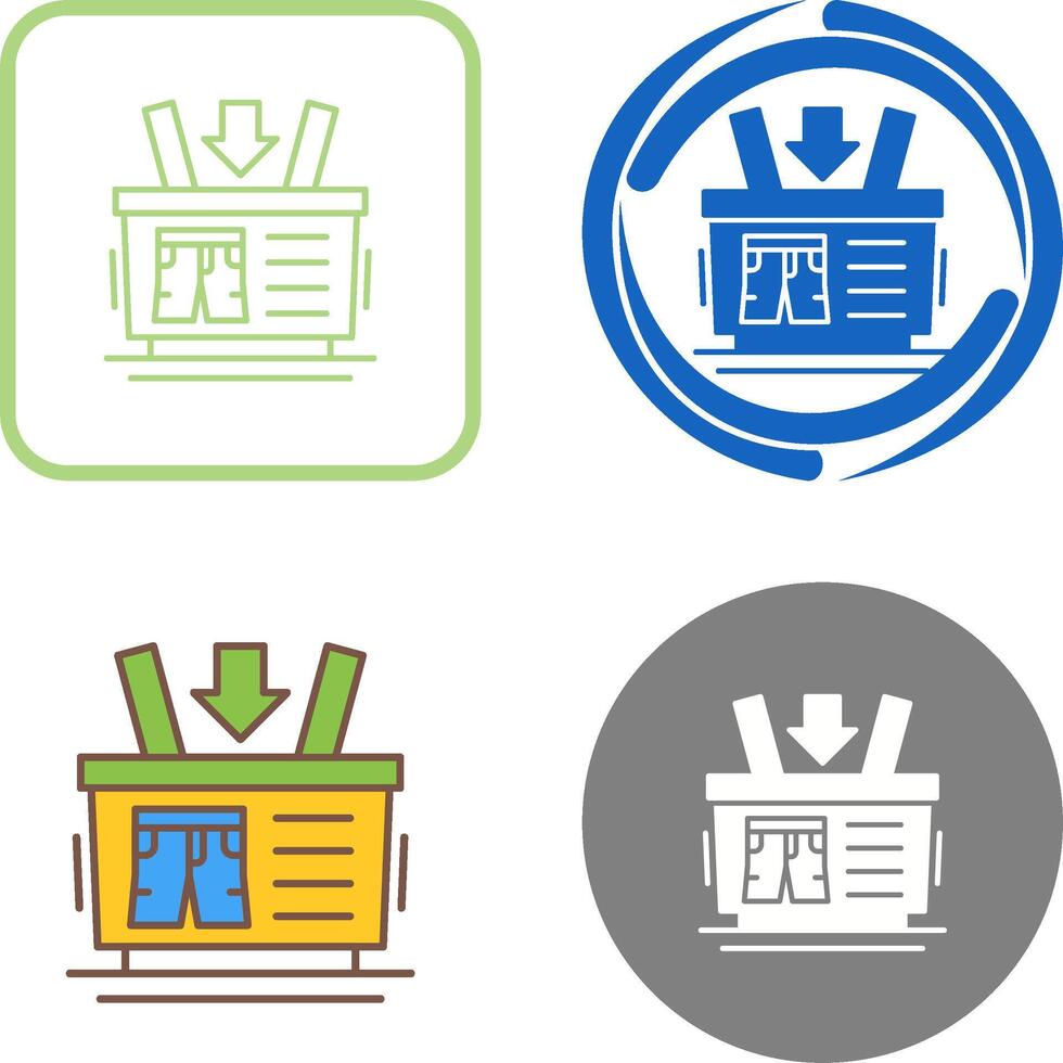 Shopping Basket Icon Design vector