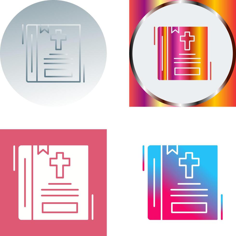 Bible Icon Design vector