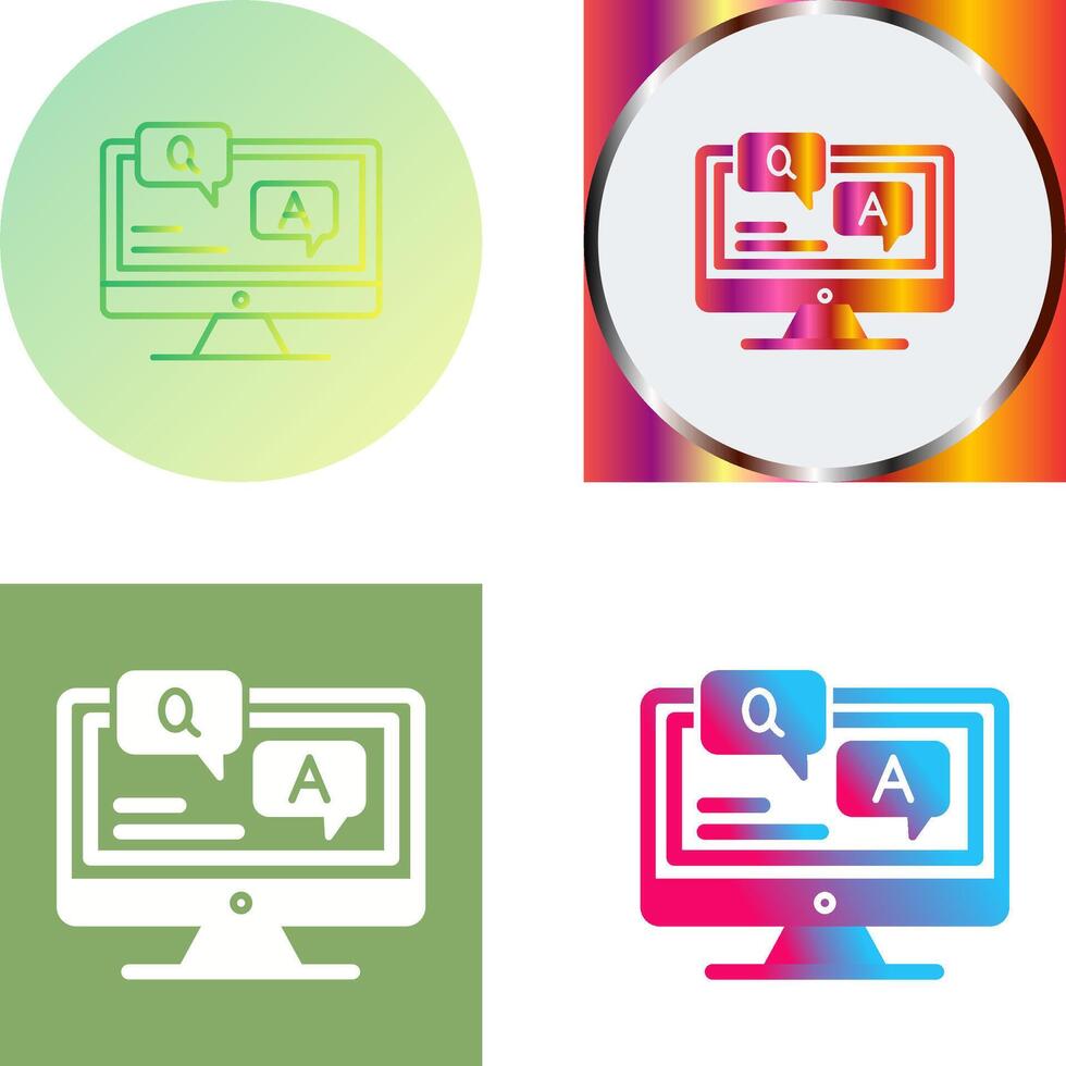 Faq Icon Design vector