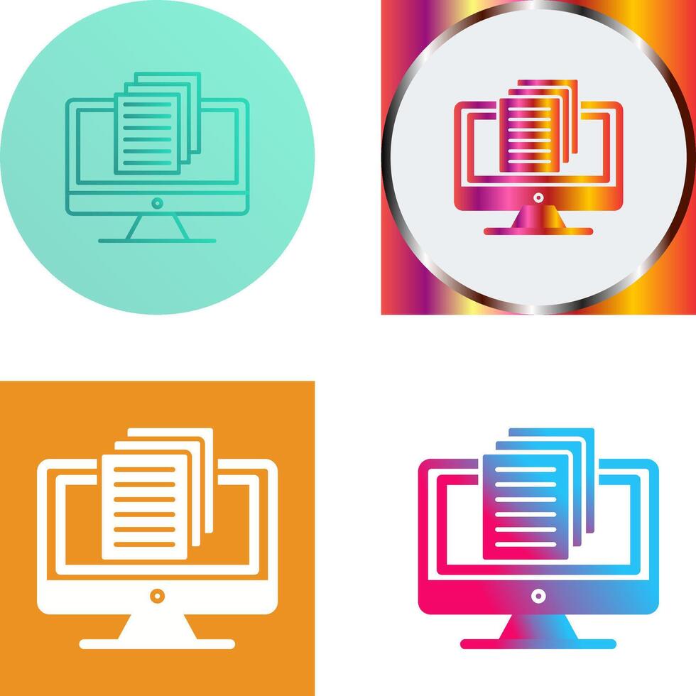 Document Icon Design vector