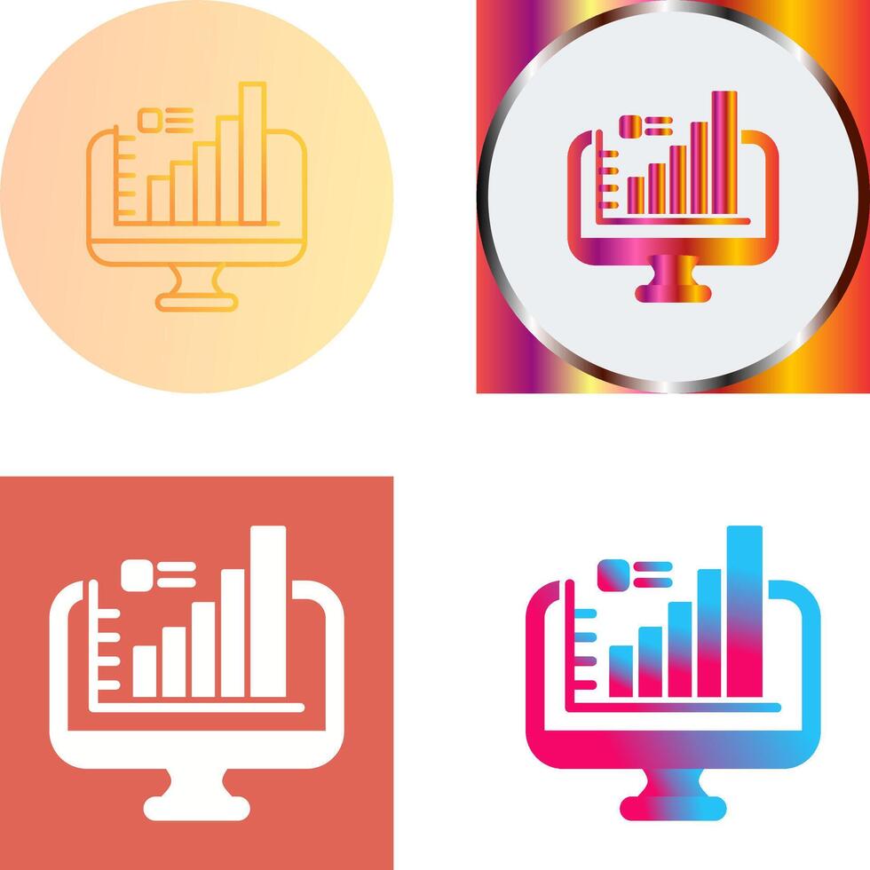 Monitor Icon Design vector