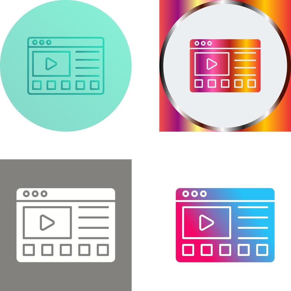 Online Tutorials Icon Design vector