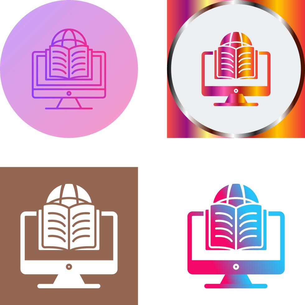 Learning Icon Design vector