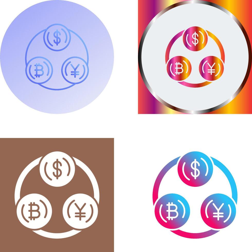 Currency Exchange Icon Design vector