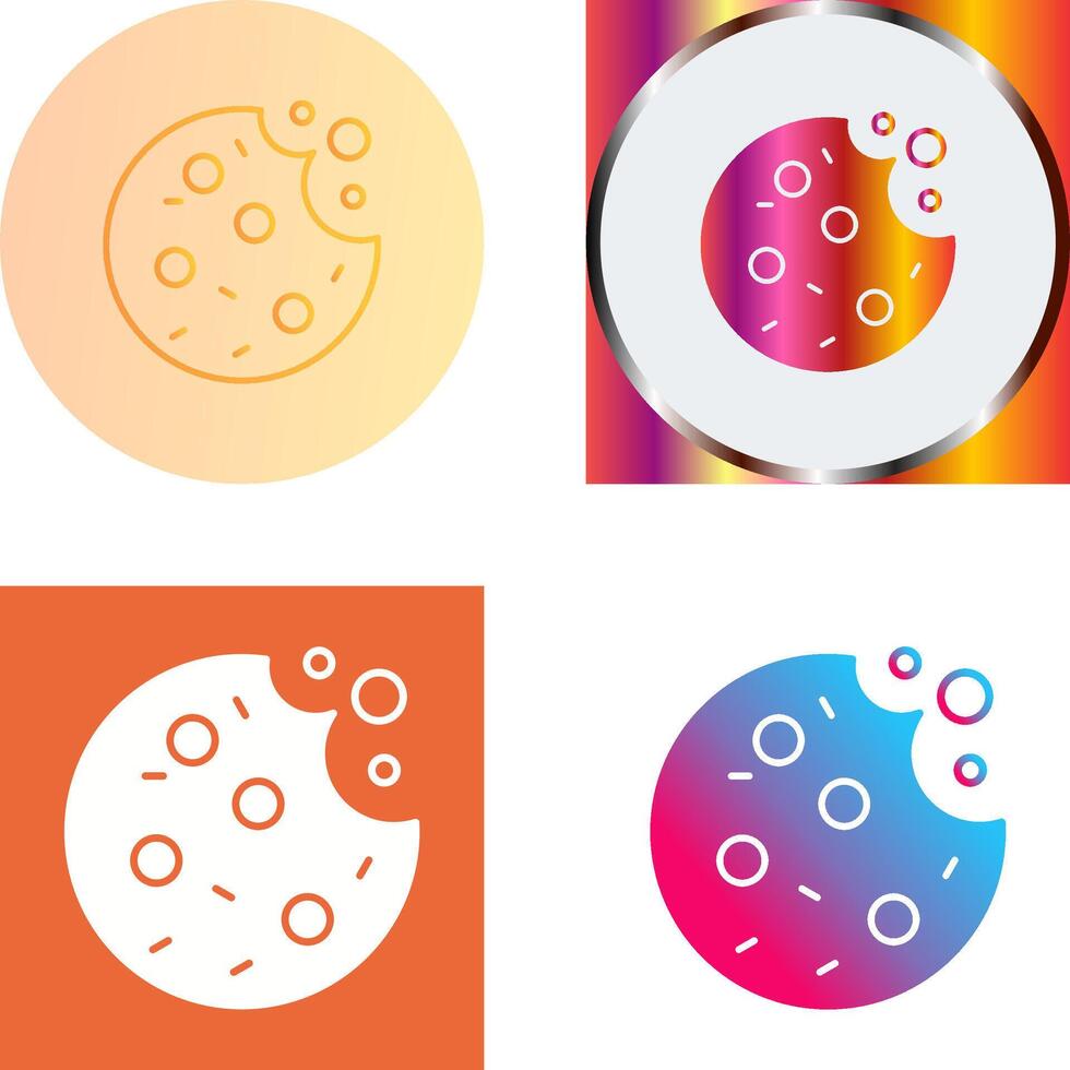 Cookie Icon Design vector