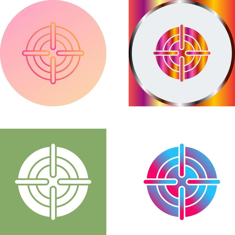 Target Icon Design vector
