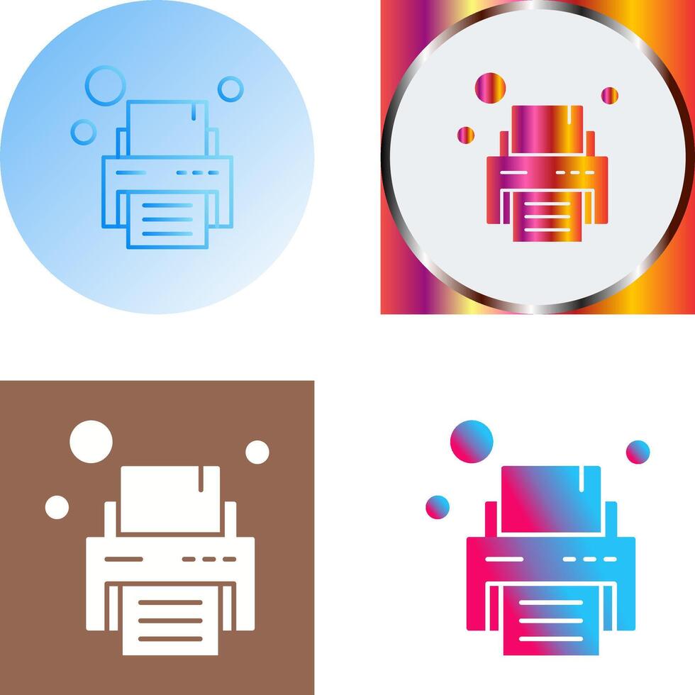 Printer Icon Design vector
