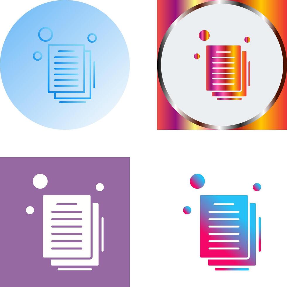 Document Icon Design vector
