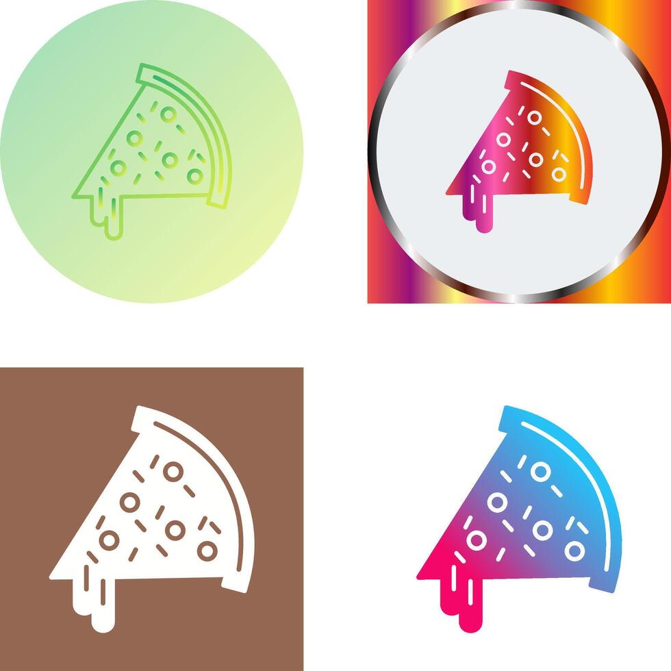 Pizza Slice Icon Design vector