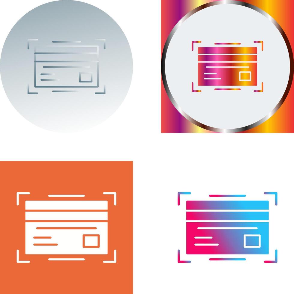 Credit Card Icon Design vector