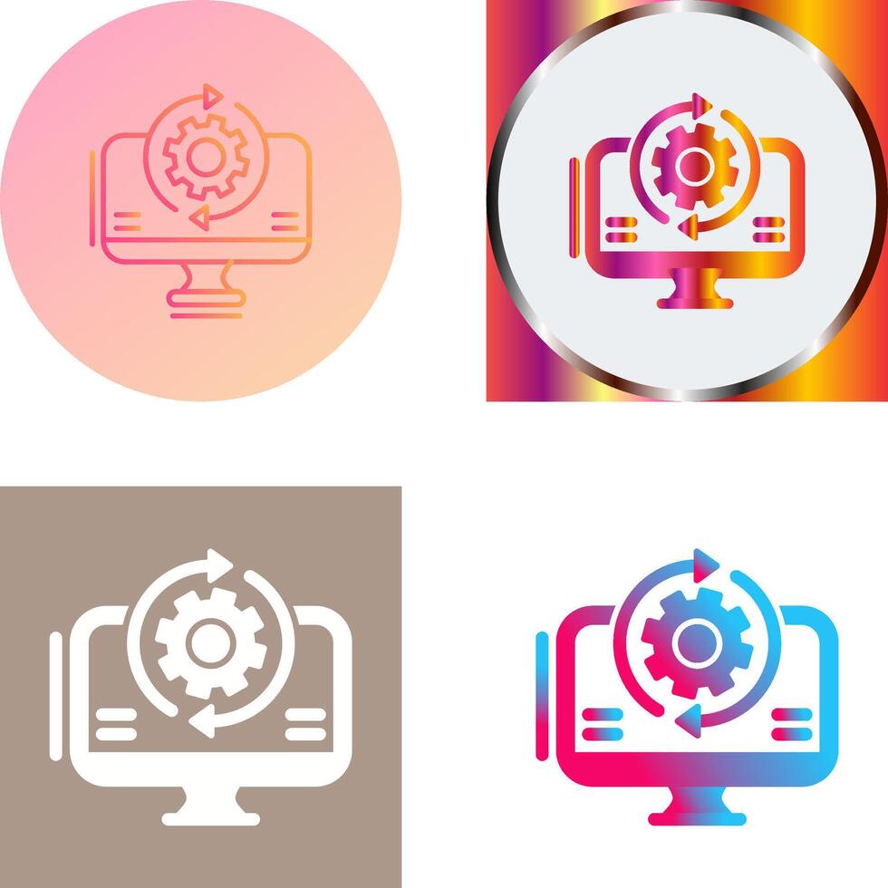 Synchronization Icon Design vector