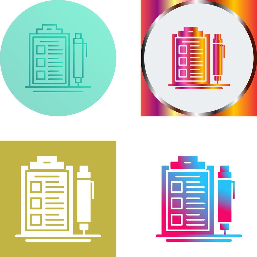 Check List Icon Design vector
