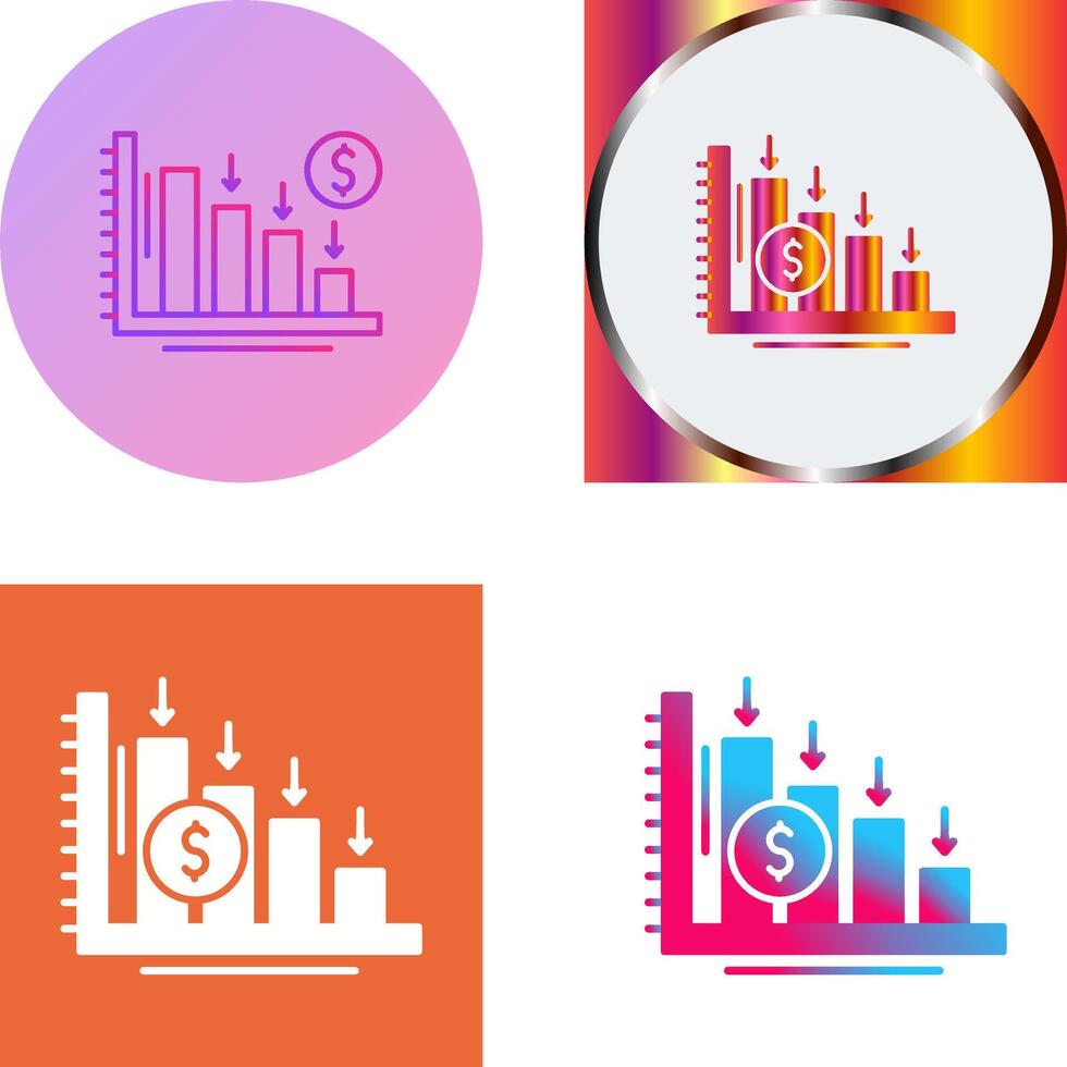 Loss Icon Design vector