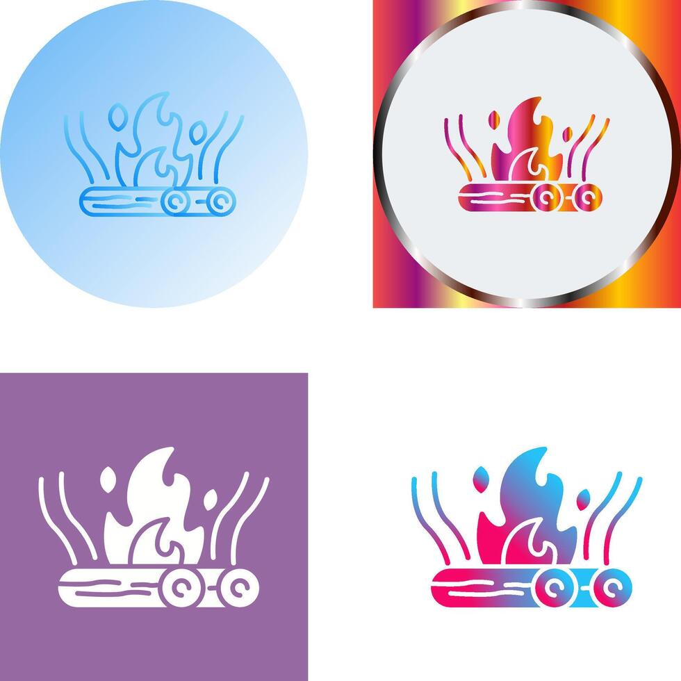 Bonfire Icon Design vector