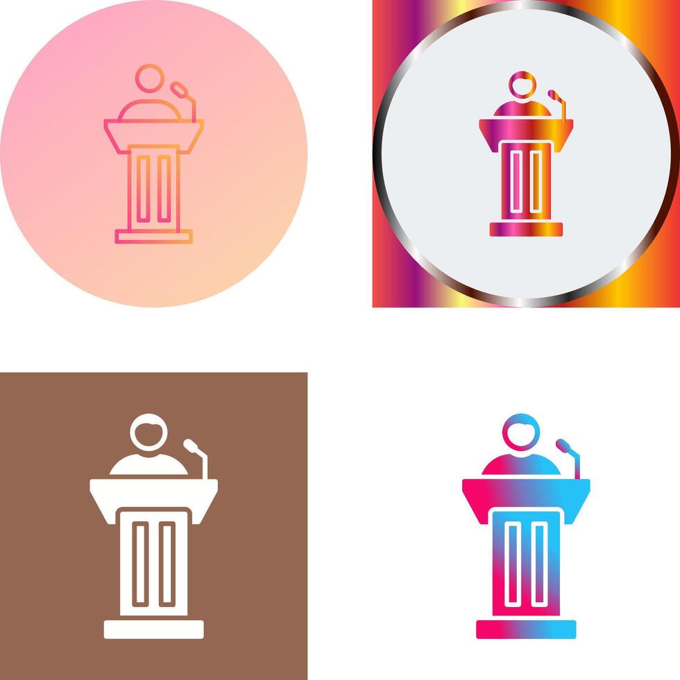 Podium Icon Design vector