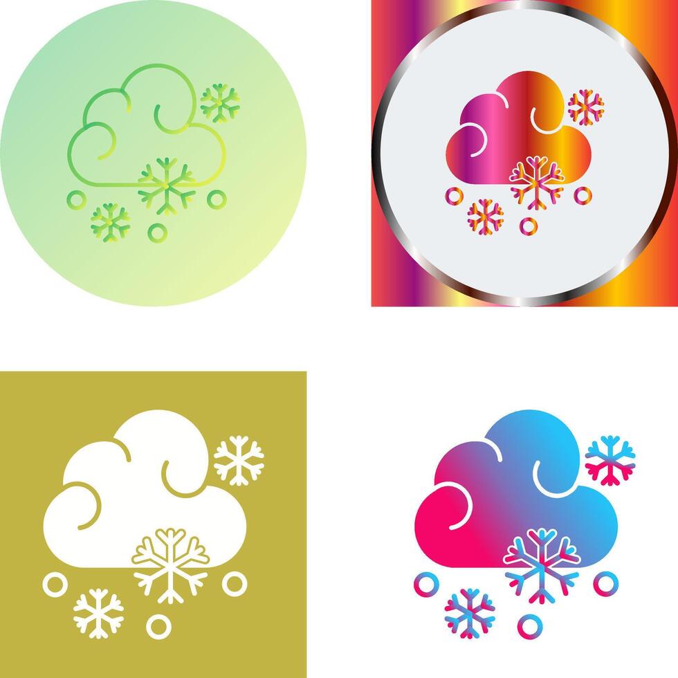 Snowy Icon Design vector
