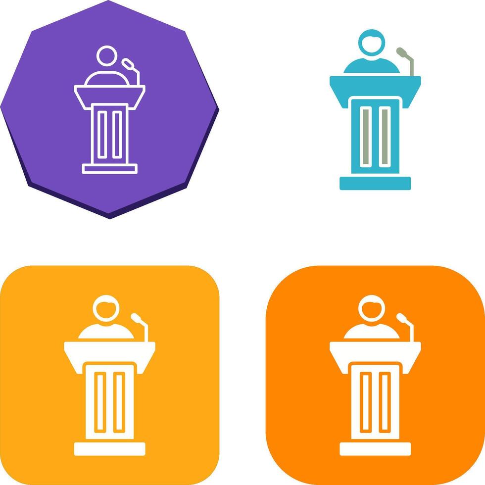 Podium Icon Design vector