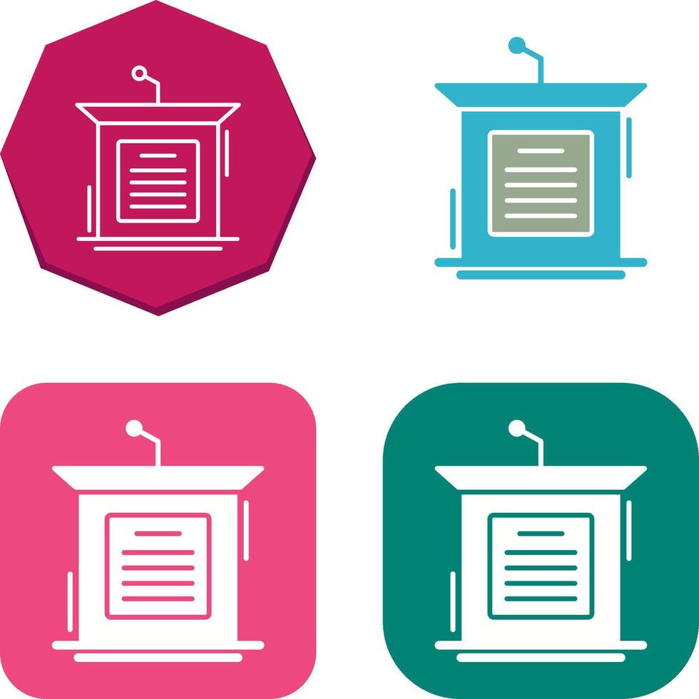 Podium Icon Design vector