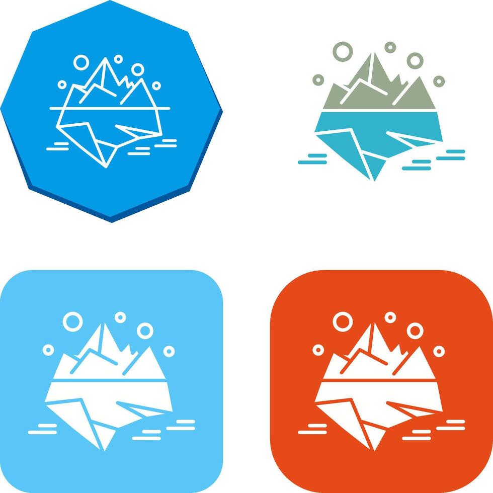 Iceberg Icon Design vector