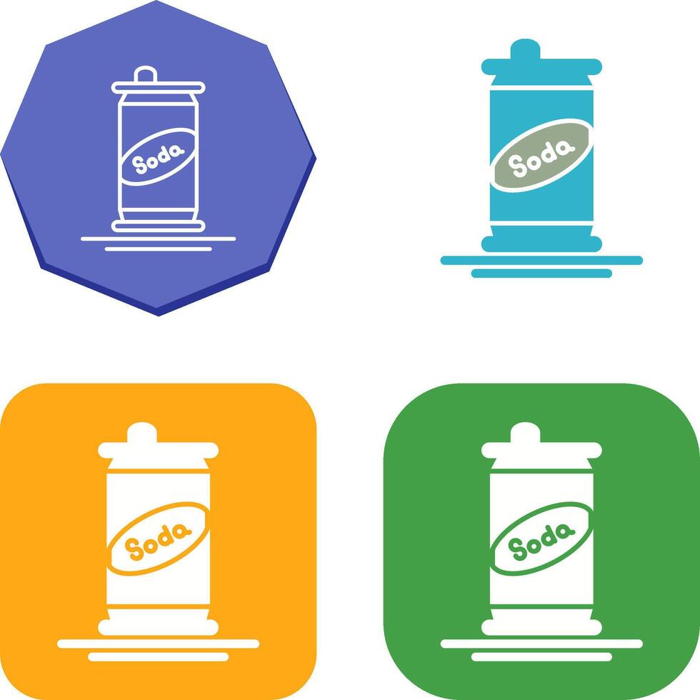 Soda Can Icon Design vector