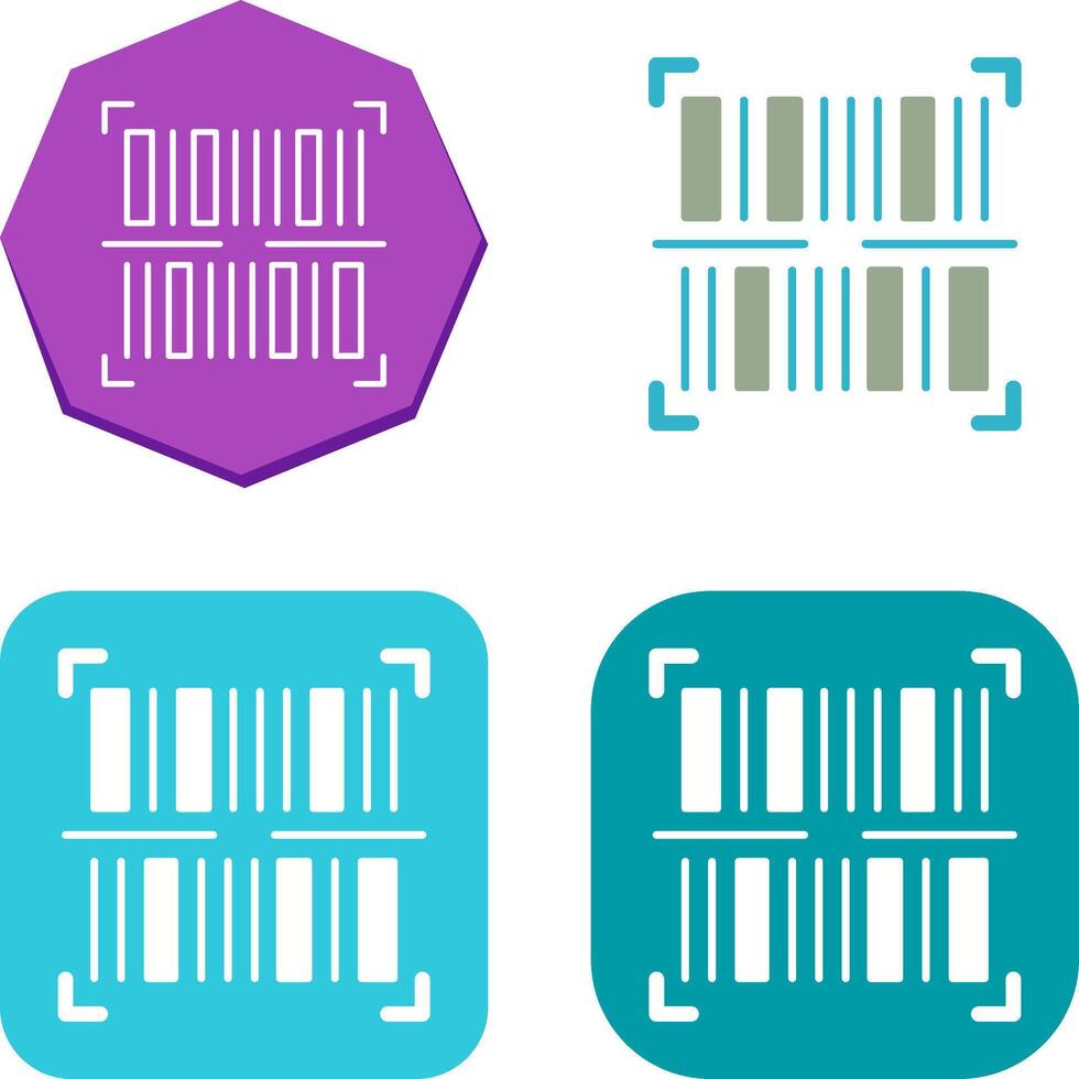 BarCode Icon Design vector