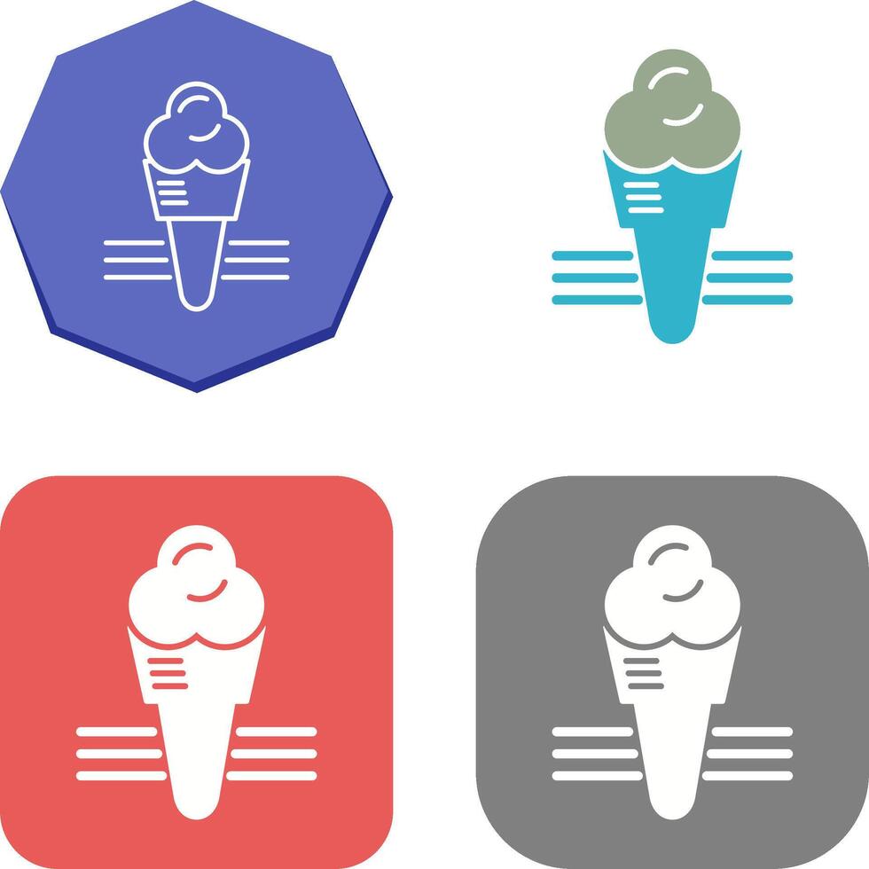 Ice Cream Icon Design vector