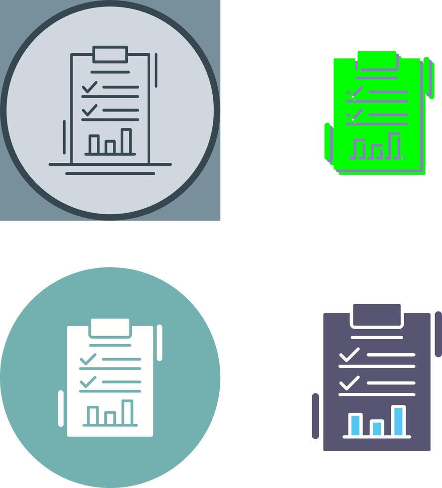 Report List Icon Design vector