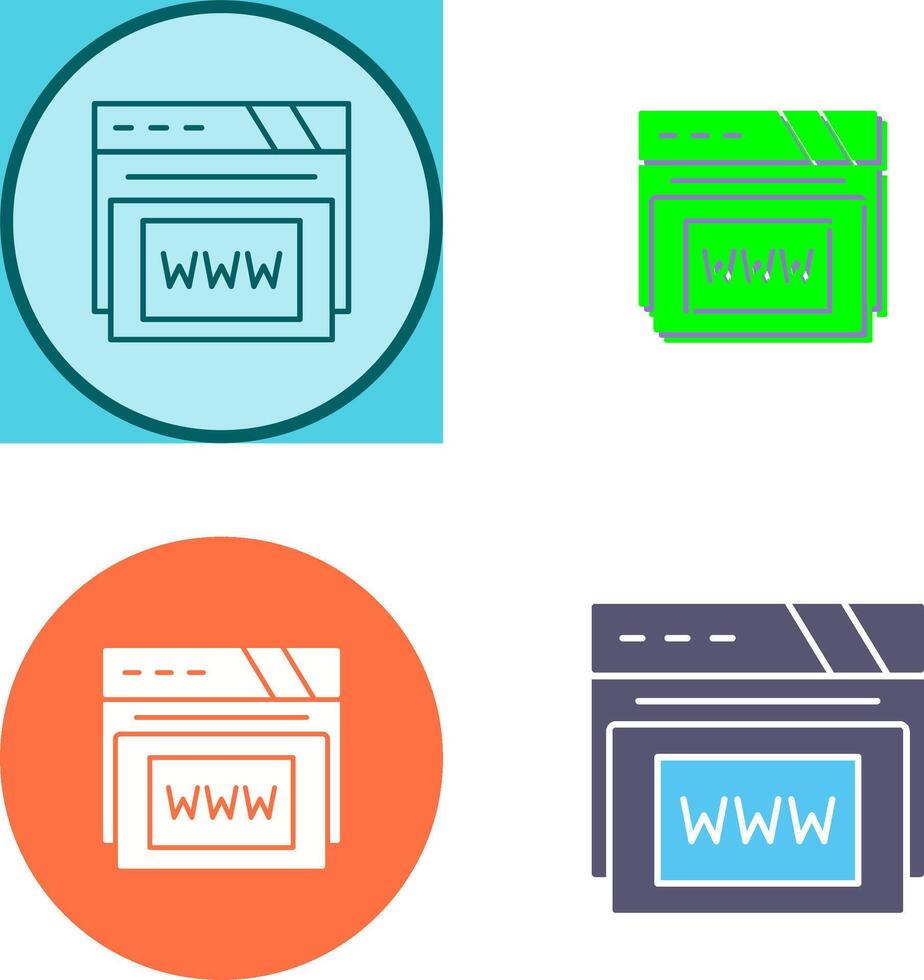 Www Icon Design vector