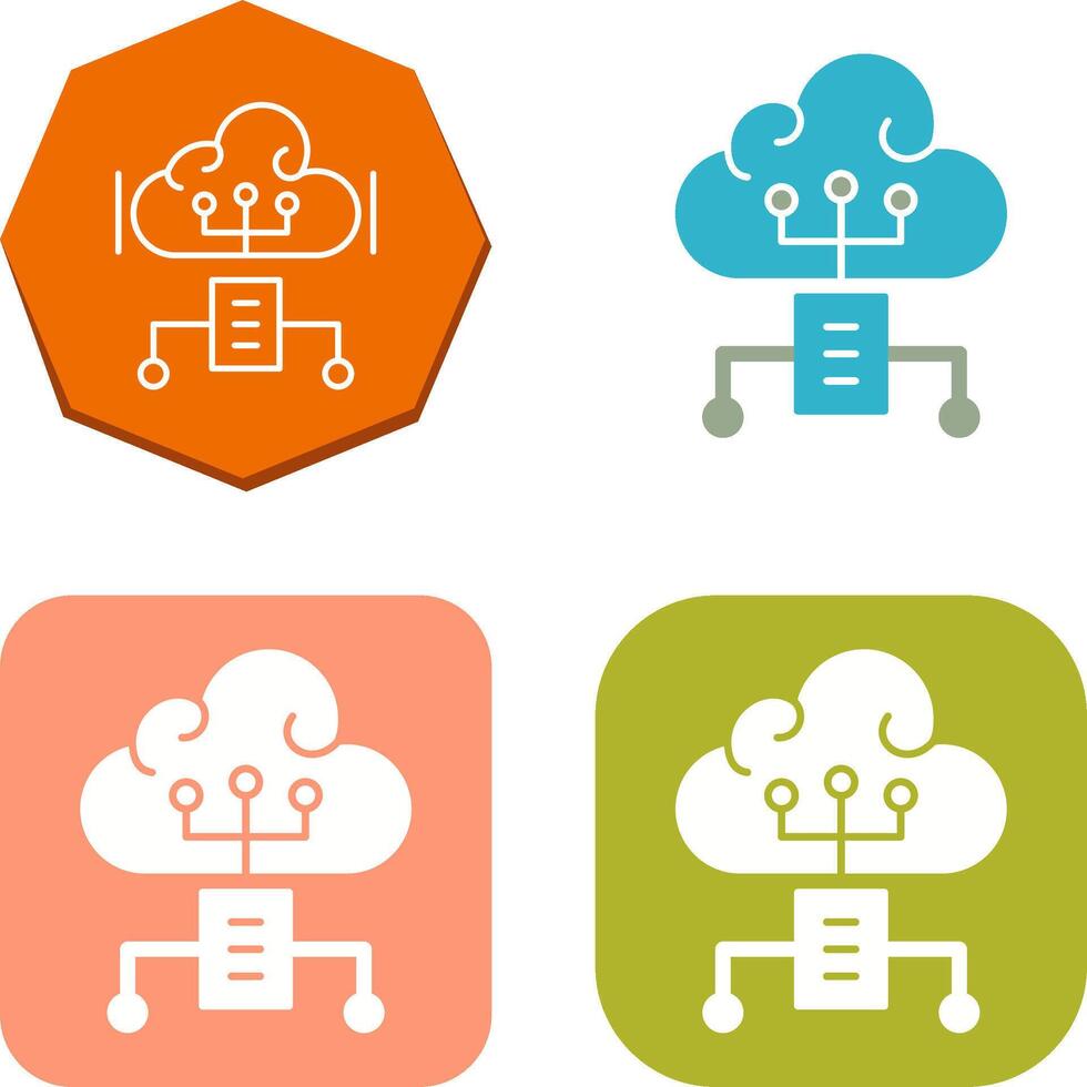 Cloud Computing Icon Design 44353149 Vector Art at Vecteezy