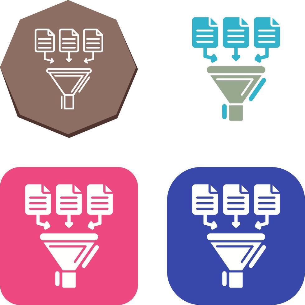 Data Collection Icon Design vector