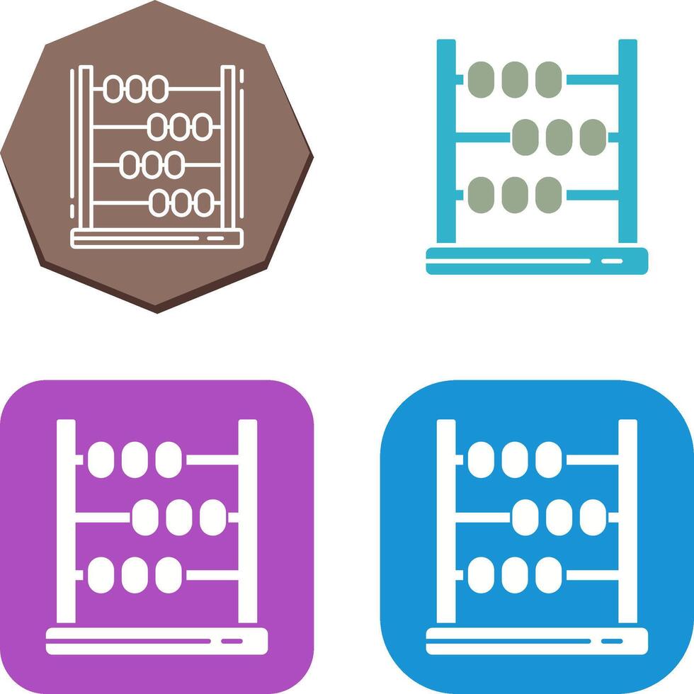 Abacus Icon Design vector