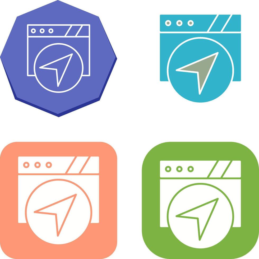 Navigation Icon Design vector