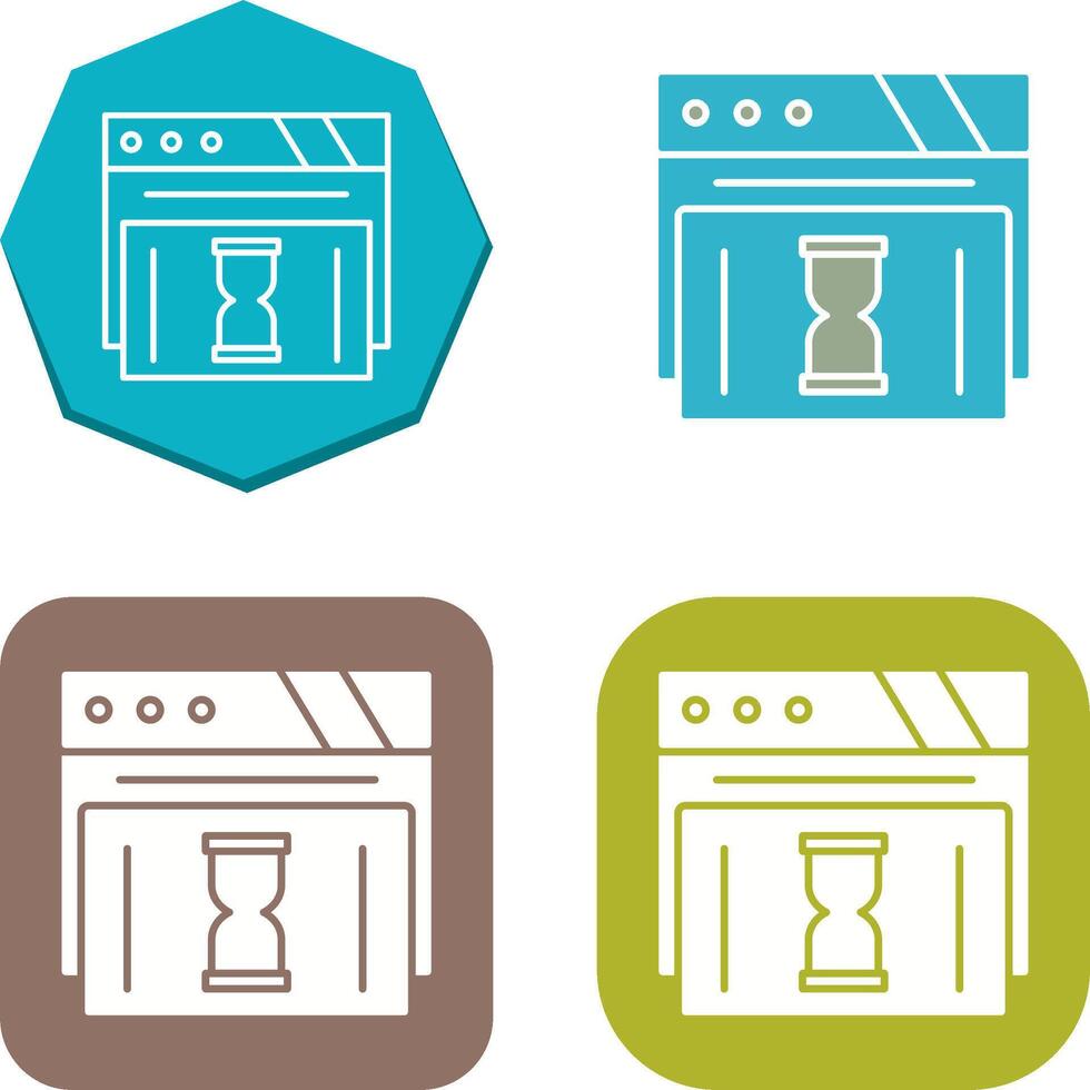 Waiting Icon Design vector