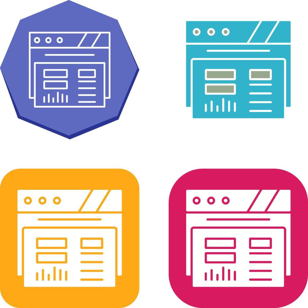 Dashboard Icon Design vector