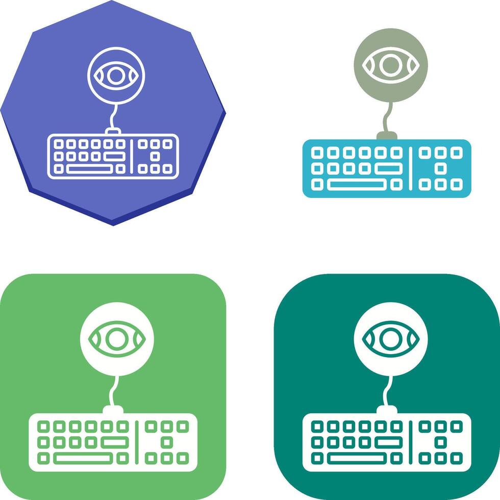 Keylogger Icon Design vector