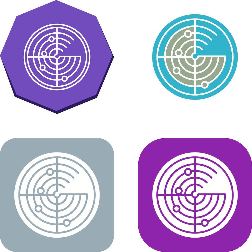 Radar Icon Design vector