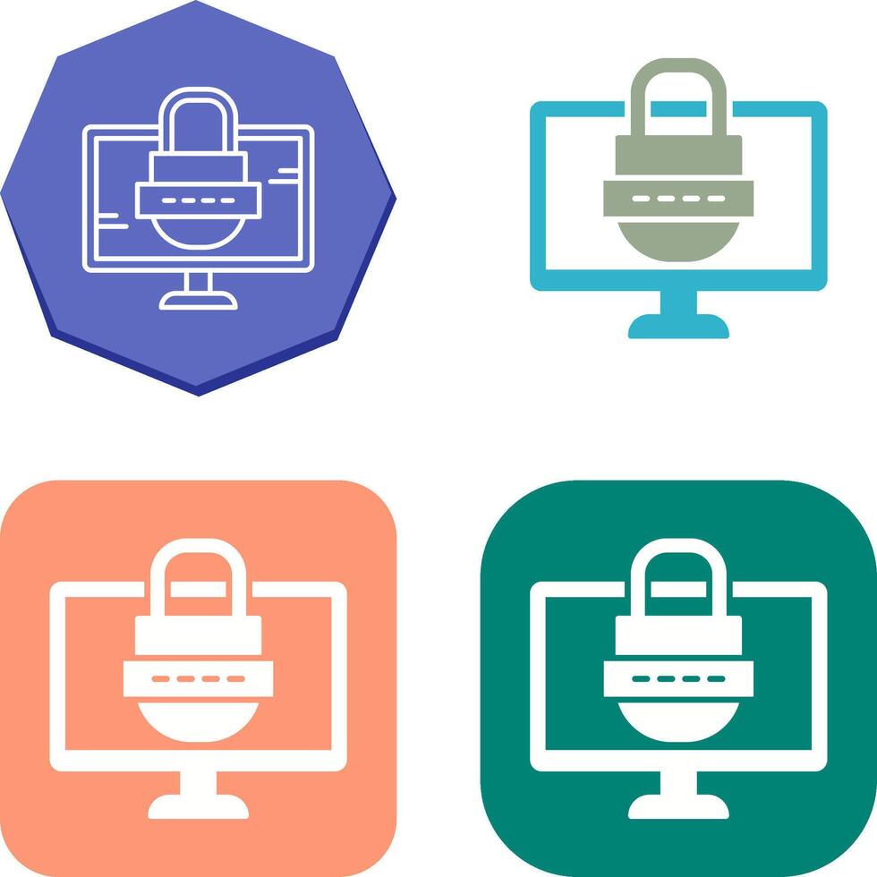 Password Icon Design vector