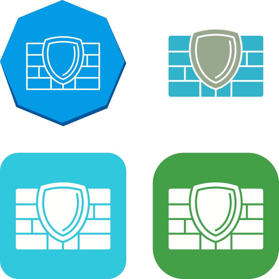 Firewall Icon Design vector