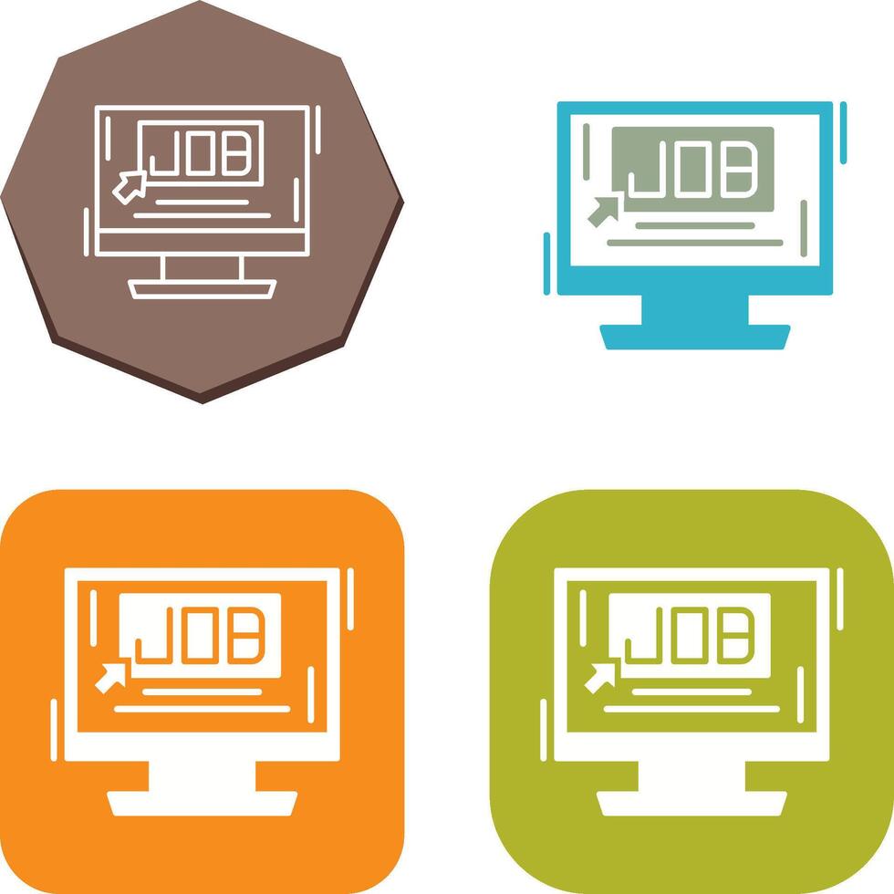 Job Icon Design vector