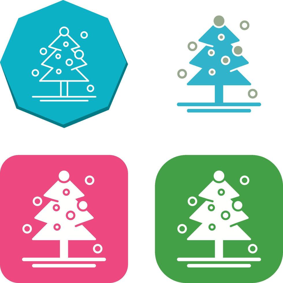 Christmas Tree Icon Design vector