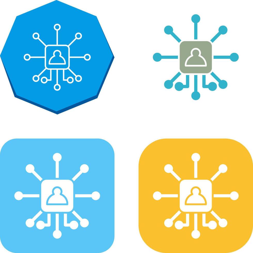 Networking Icon Design vector