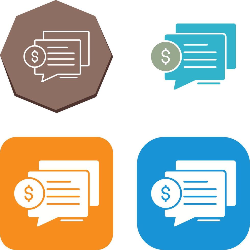 Dialog Icon Design vector