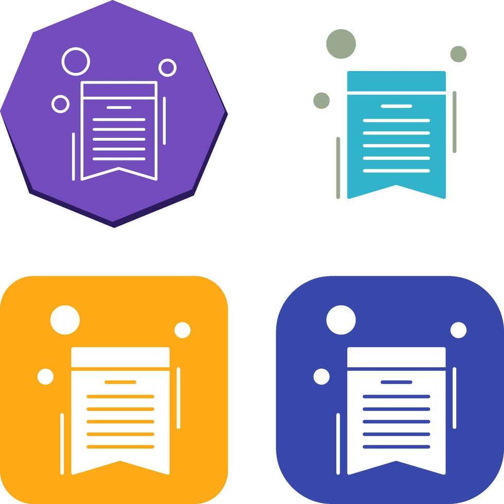 Wishlist Icon Design vector