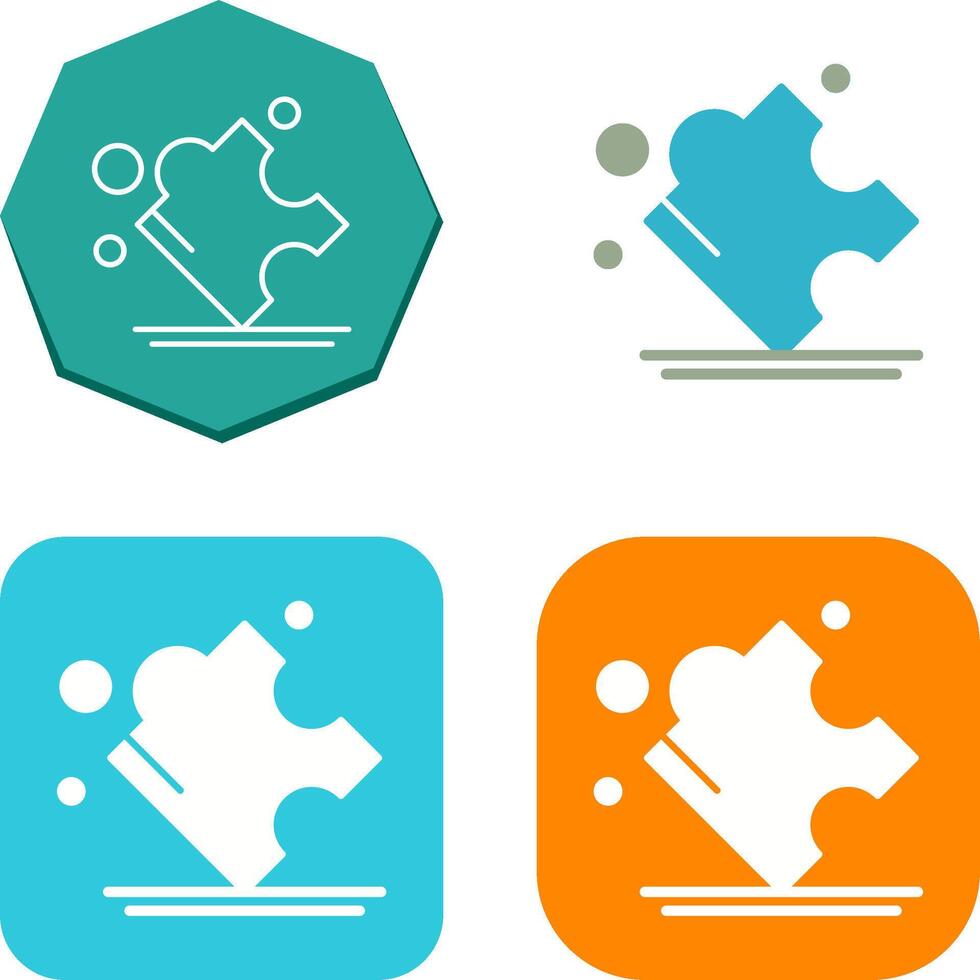 Puzzle Icon Design vector