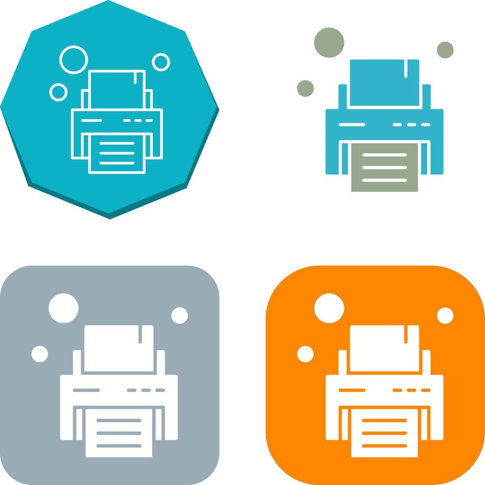 Printer Icon Design vector