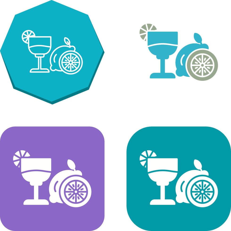 Lime Juice Icon Design vector