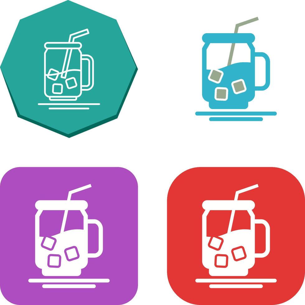 Iced Tea Icon Design vector