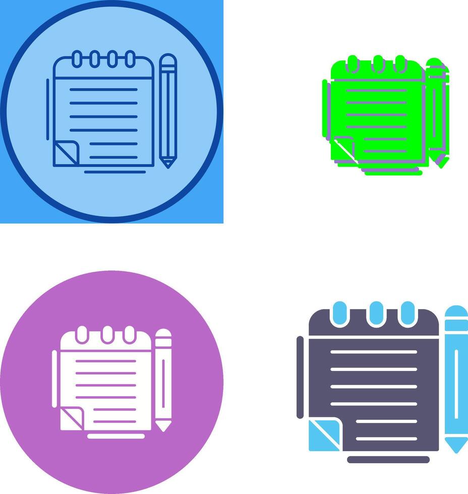 Notepad Icon Design vector