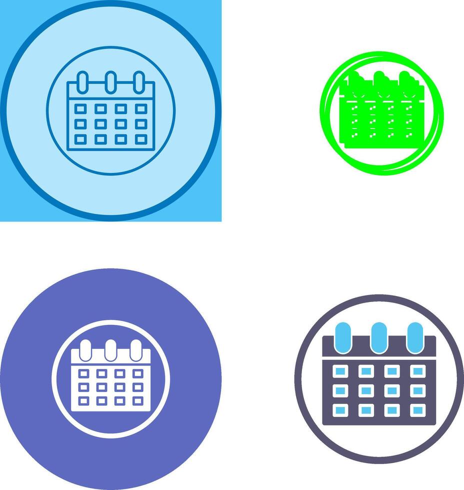 Calendar Icon Design vector